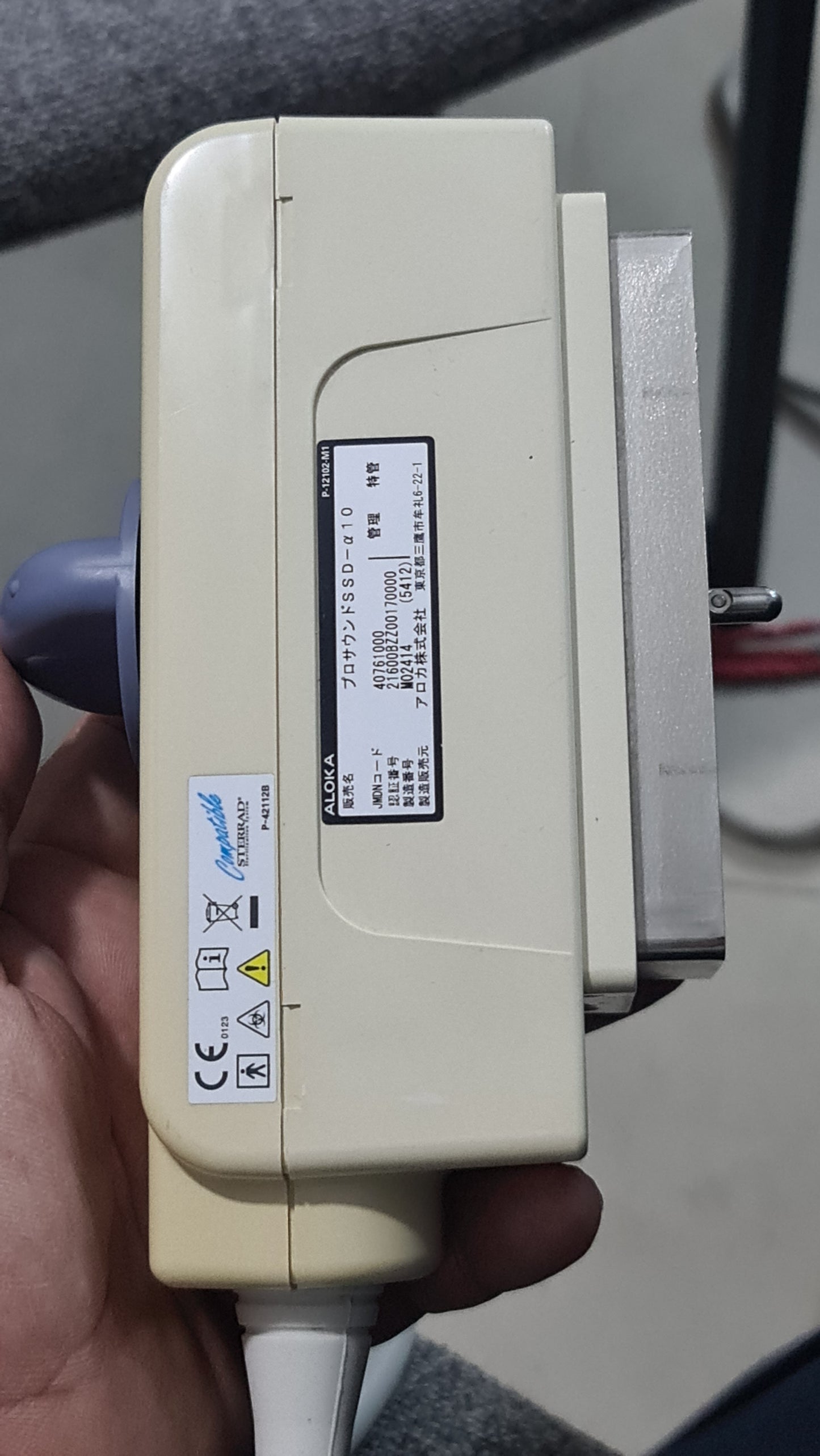 Aloka UST-5412 liner prob SN. M02414 checked