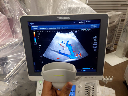 Toshiba Aplio 300 with convex(PVT-375BT), PLT(704AT), PLT(805AT) probes. - Japan Medical Company LTD