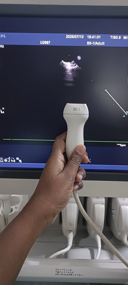 Philips s5-1 cardiac probe sn. 03FG2X checked dxb IS - Japan Medical Company LTD
