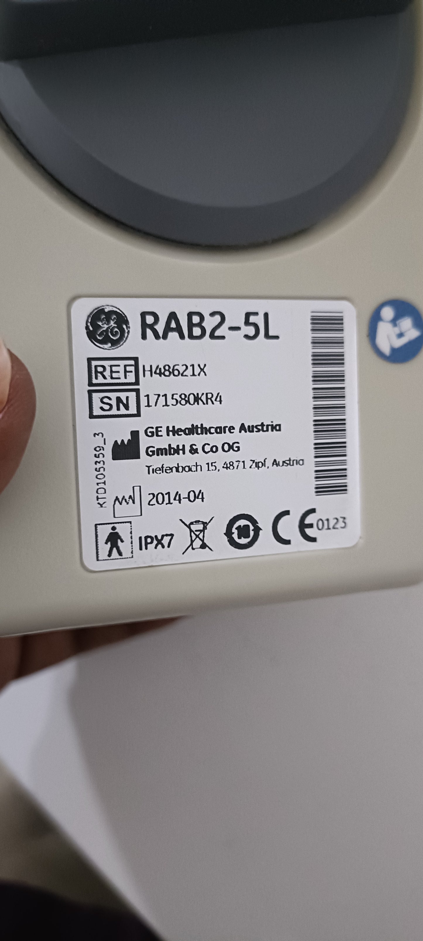 Ge RAB2-5L SN. 171580KR4 UC DXB