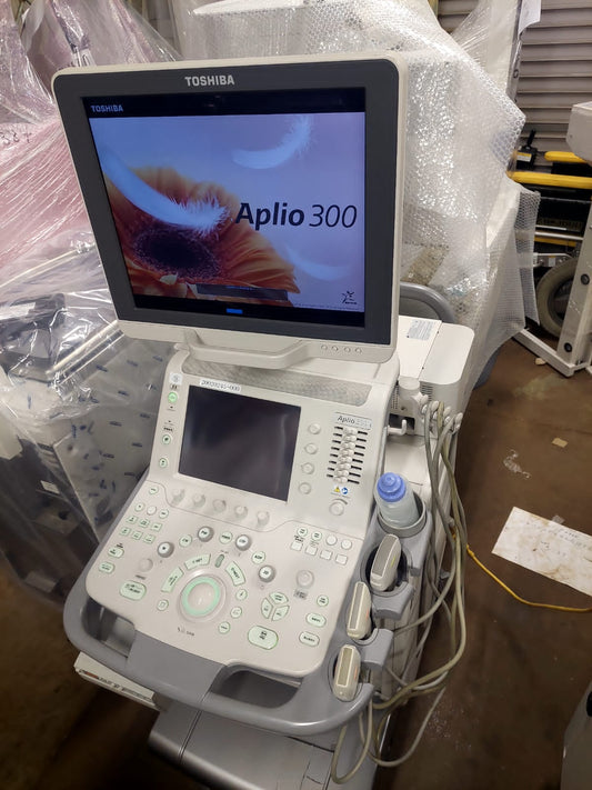 Toshiba Aplio 300 with convex(PVT-375BT), PLT(704AT), PLT(805AT) probes. - Japan Medical Company LTD