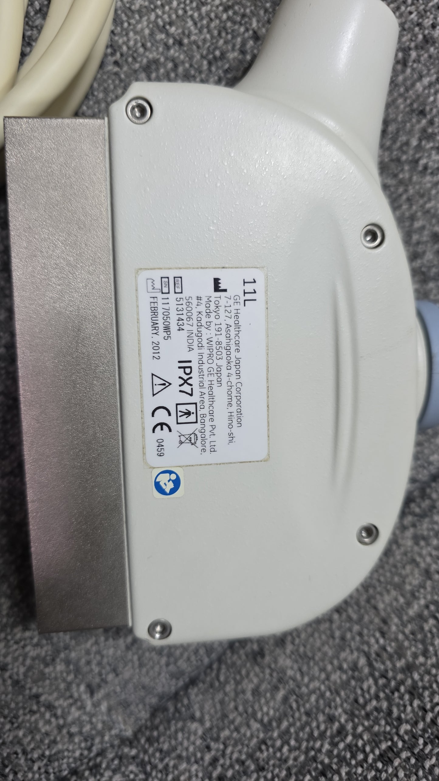 GE 11L Linear probe for logiq p5,p6 mfg: 2012 Checked DXB