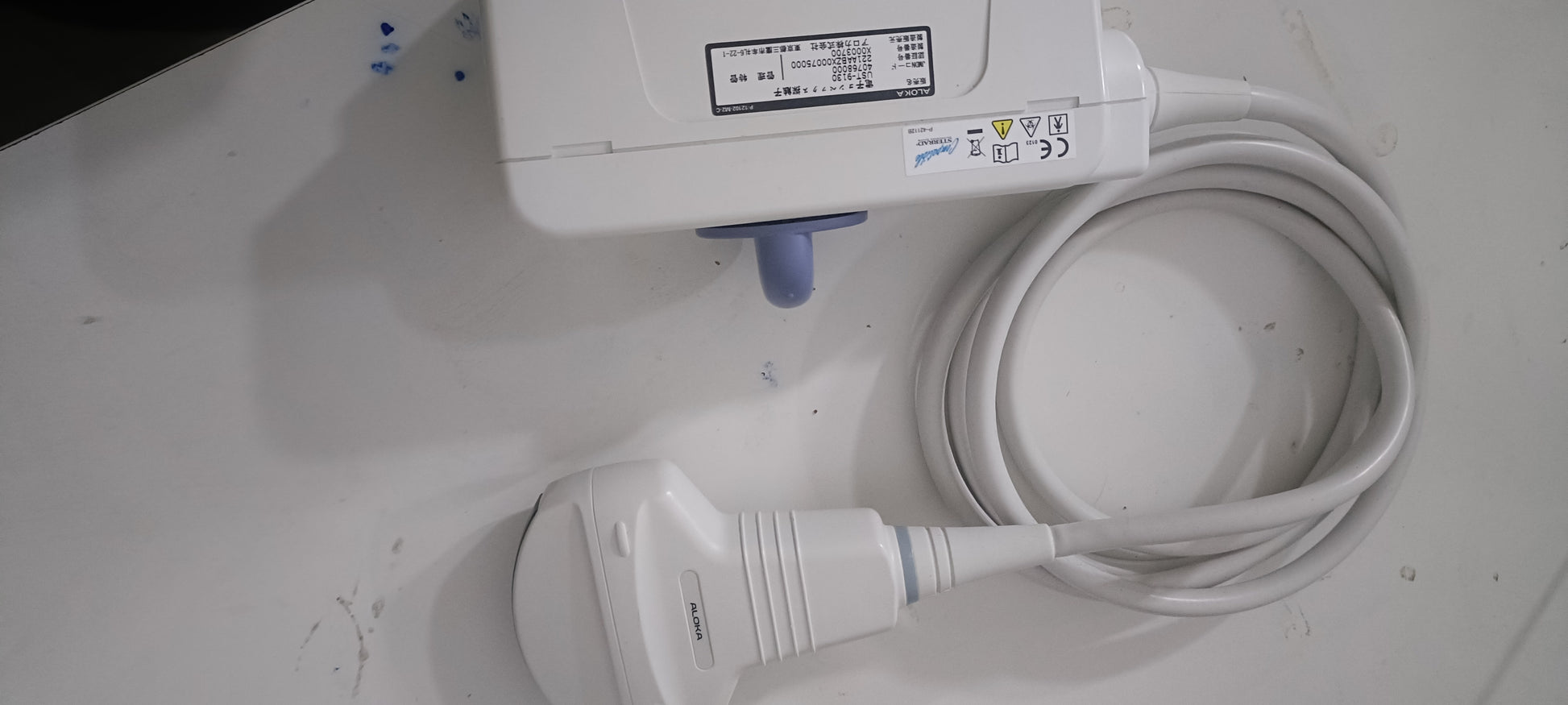 Aloka UST-9130 convex probe sn. X0003700 checked dxb - Japan Medical Company LTD