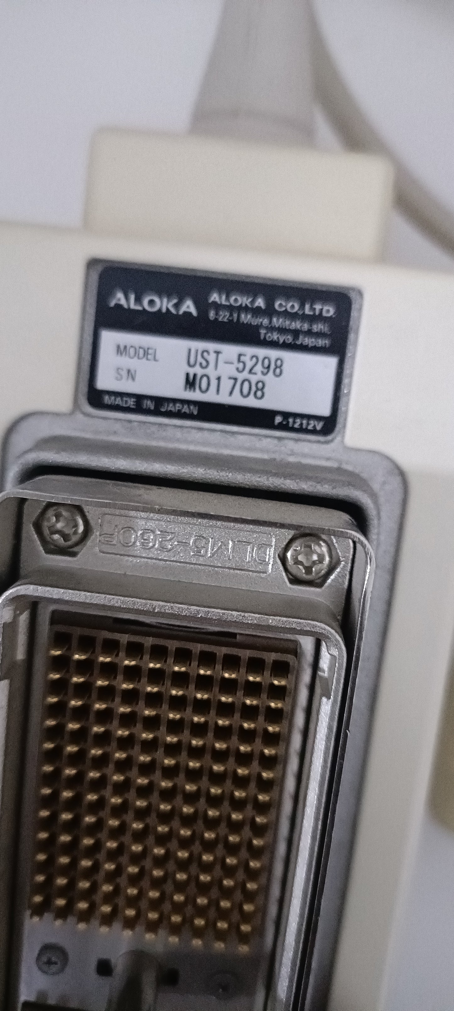 Aloka ust-5298 sn. M01708 uc cardiac probe dxb is - Japan Medical Company LTD