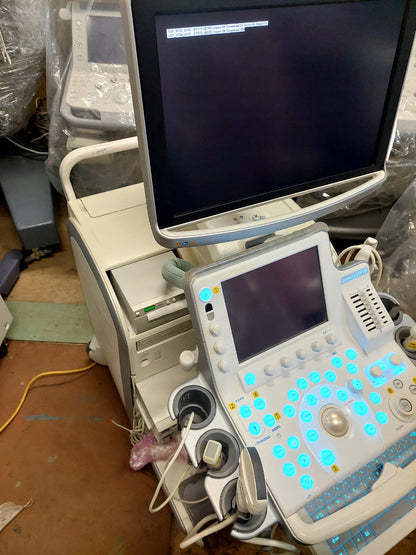 Hitachi Aloka F75  with Convex UST-9147, Convex UST-9130, Linear UST-5415, And Adult Cardiac Probe. - Japan Medical Company LTD