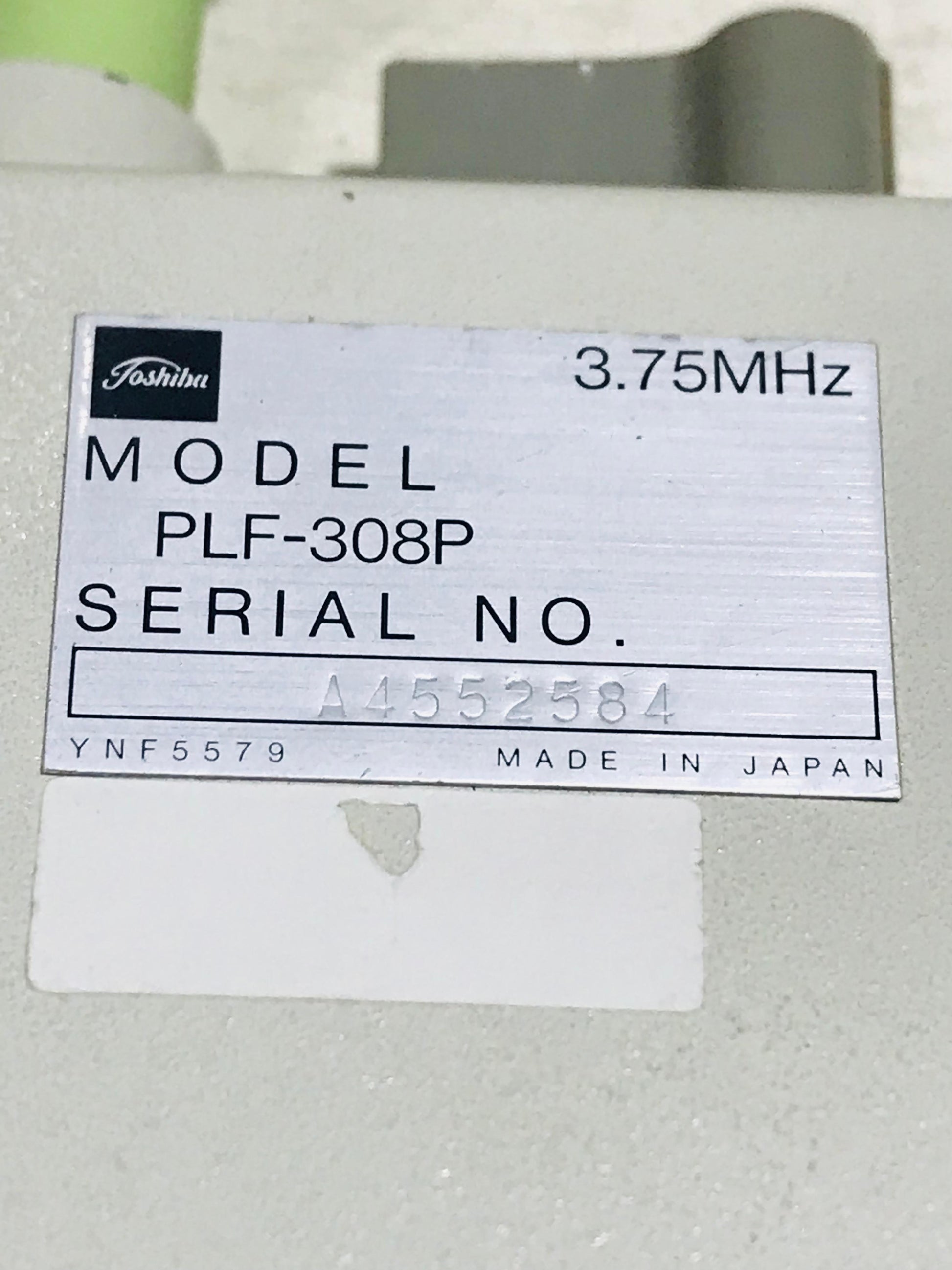..Toshiba biopsy transducer probe PLF-308P UC - Japan Medical Company LTD