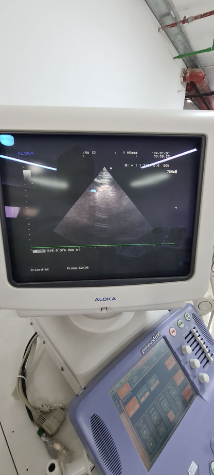 Aloka UST-52105 Cardiac prob checked  SN:M01955