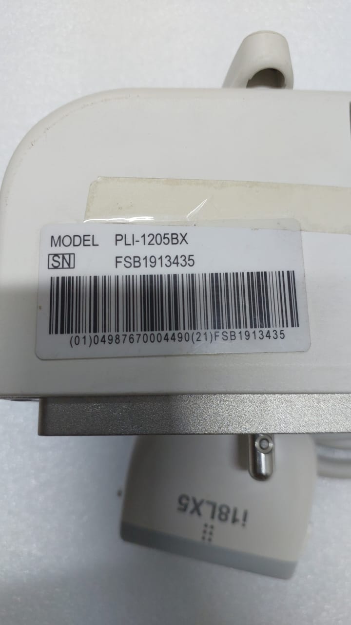 Canon i18LX5 model: PLI-1205BX Linear array transducer Mfg: 01-2019 UC