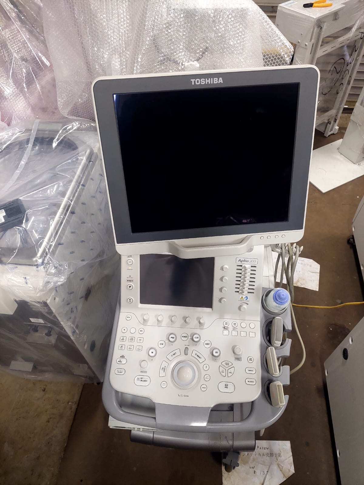 Toshiba Aplio 300 with convex(PVT-375BT), PLT(704AT), PLT(805AT) probes. - Japan Medical Company LTD