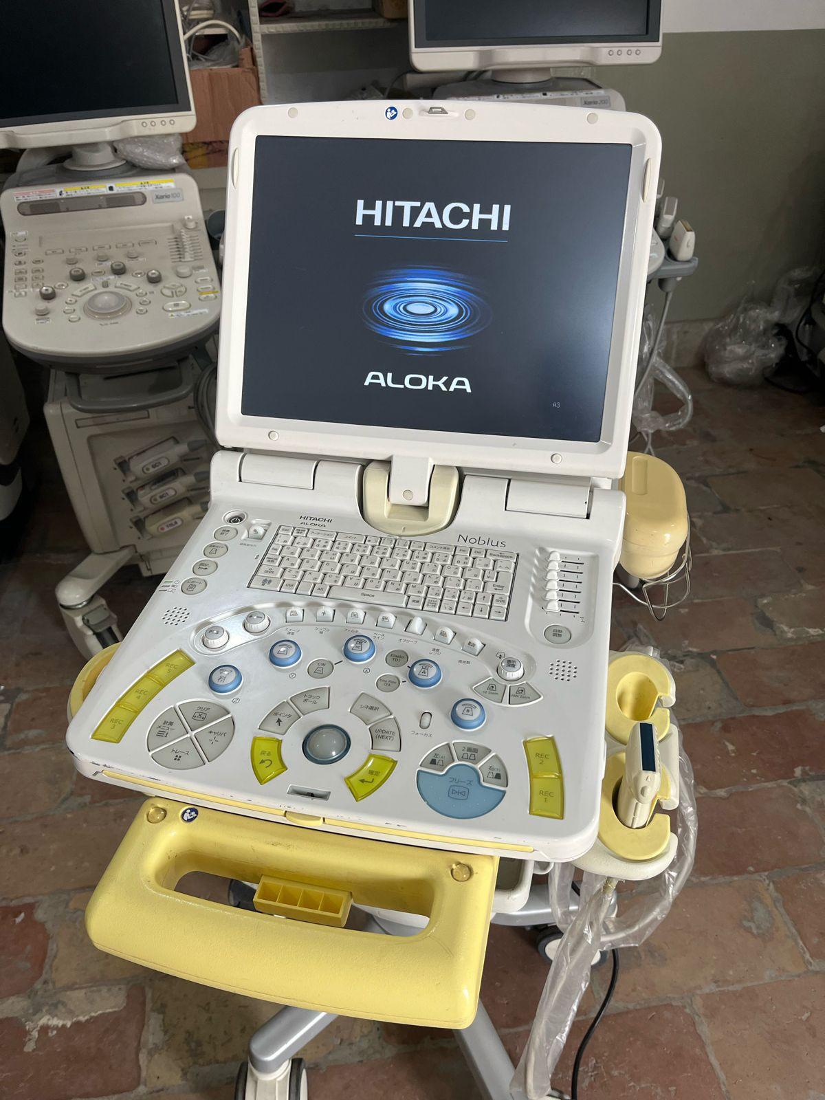 Hitachi Aloka Noblus ultraosund with Linear probe Mfg: 2013