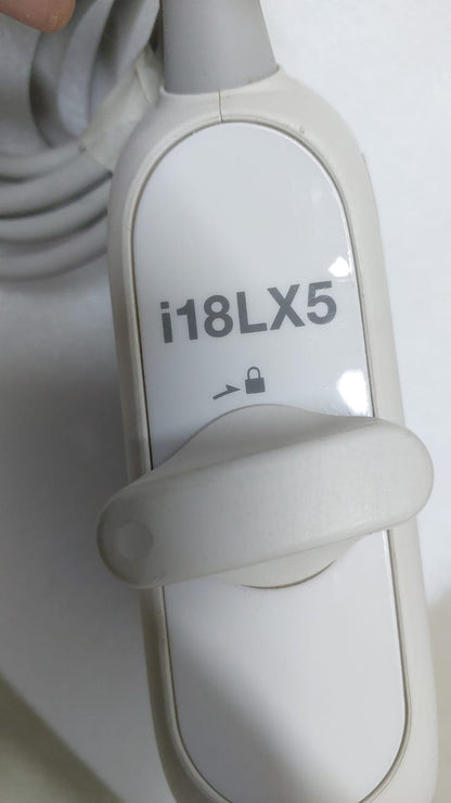 Canon i18LX5 model: PLI-1205BX Linear array transducer Mfg: 01-2019 UC