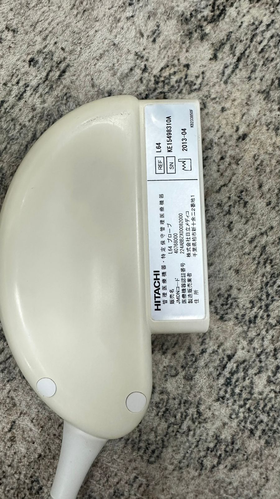 Hitachi 18-5 linear probe checked ok dxb SN.KE15498310A is - Japan Medical Company LTD