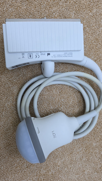Siemens Acuson 7CF1 Ultrasound Probe MFg: 2016 DXB unchecked