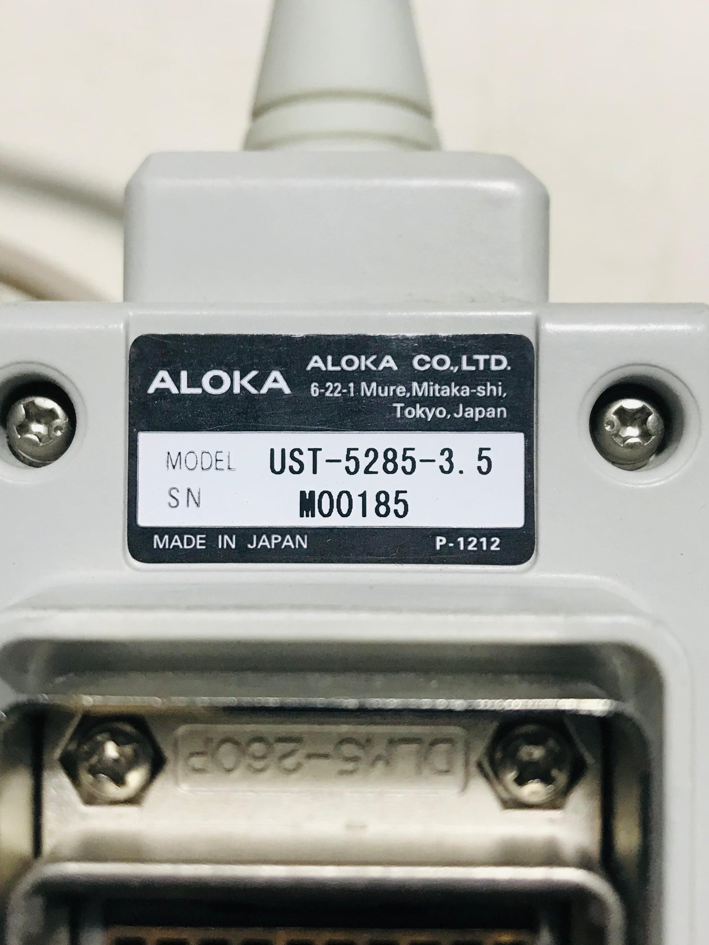 P..Aloka UST-5285-3.5 Cardiac Probe UC
