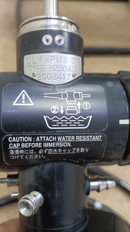 Olympus 
CF H260 AZI video colonoscope
S.No: 2002417
Checked OK DXB