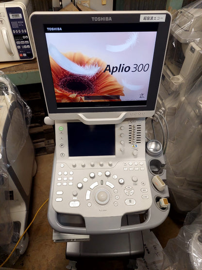 Toshiba Aplio 300 with Linear and cardiac probes. - Japan Medical Company LTD