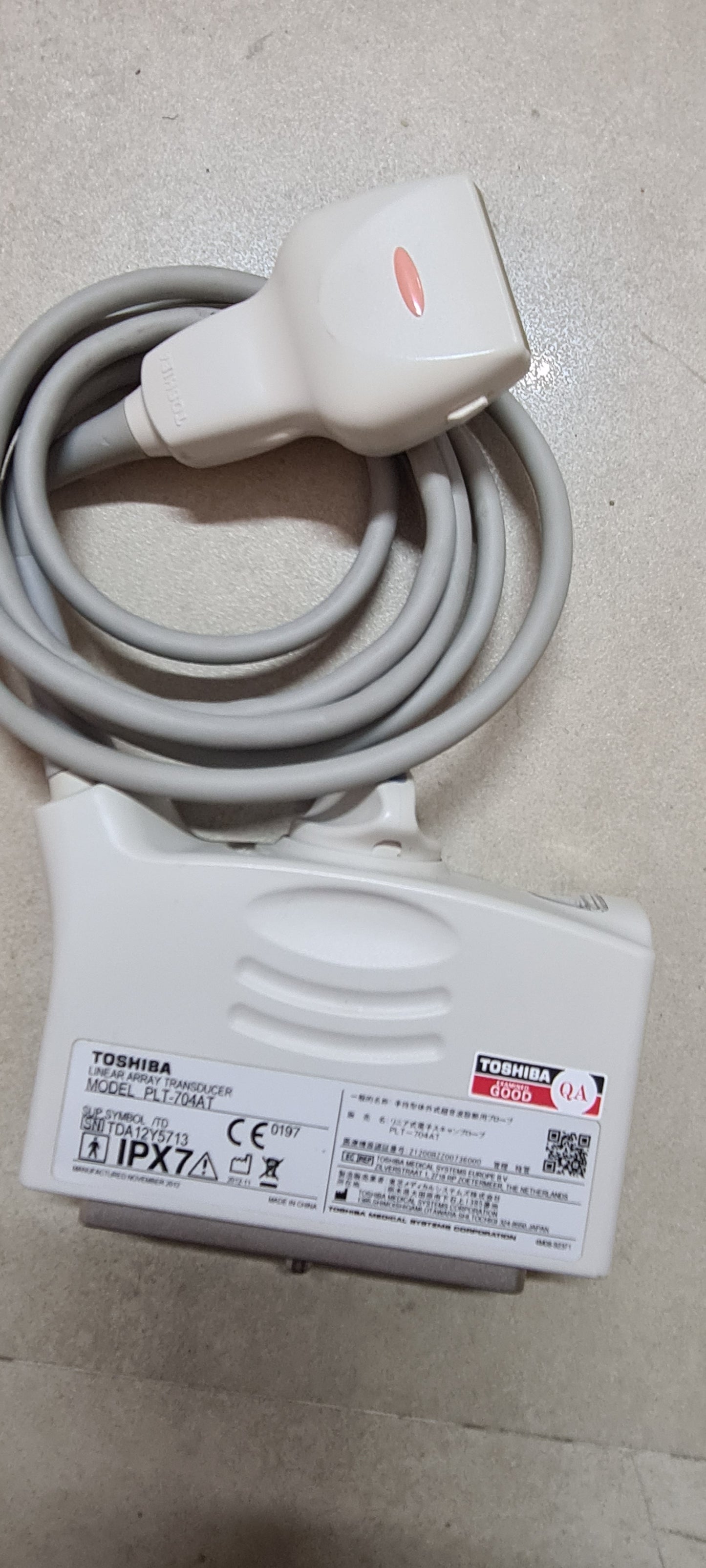 Toshiba PLT-704AT Linear probe SN: TDA12Y5713 Dxb