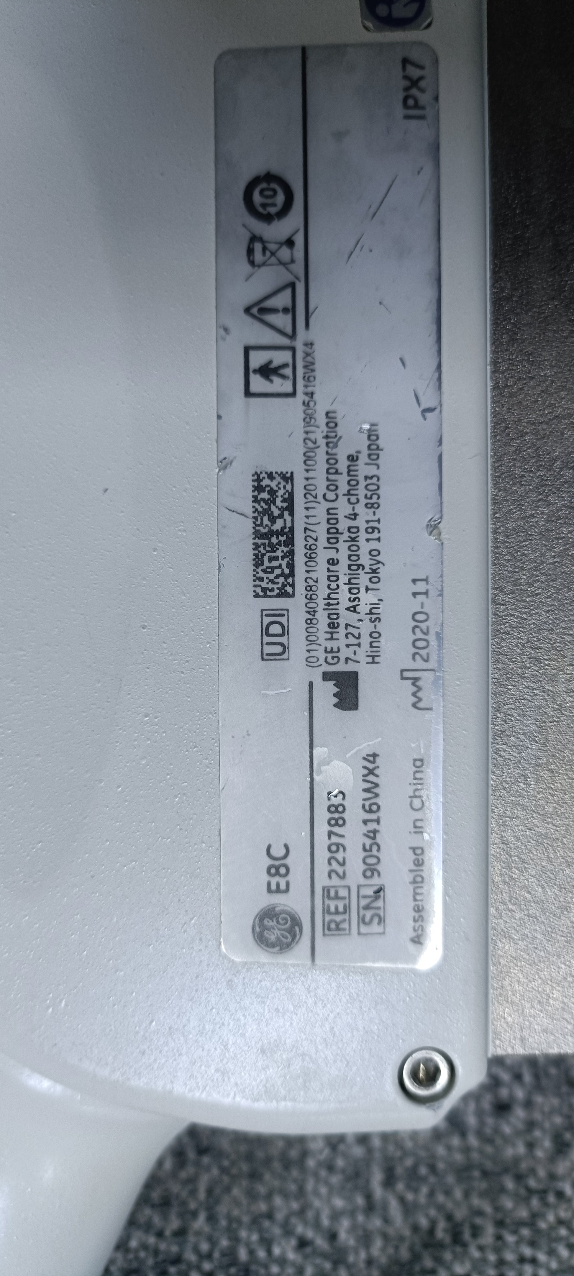 GE E8C TVS PROBE SN. 905416WX4 maf. 2020 checked dxb IS - Japan Medical Company LTD