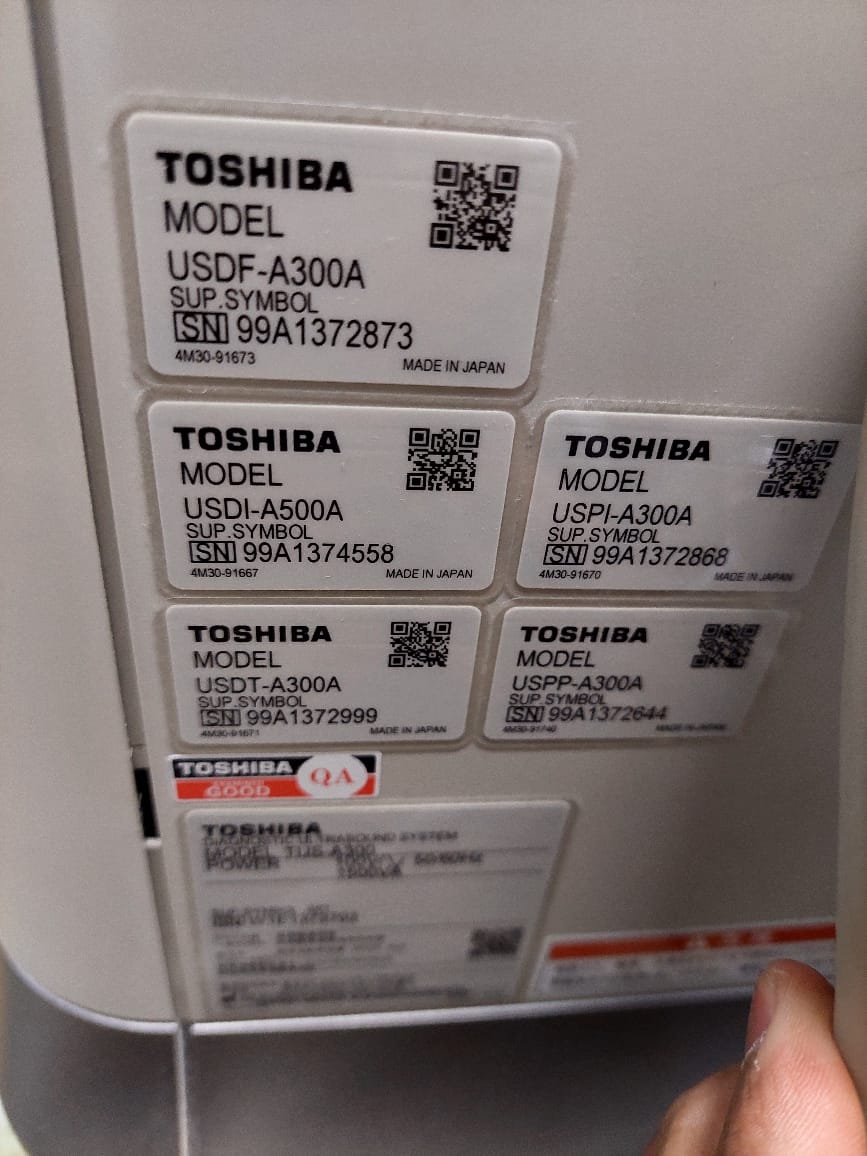 Toshiba Aplio 300 with convex linear probes.(PVT-375BT, PLT-805AT) - Japan Medical Company LTD