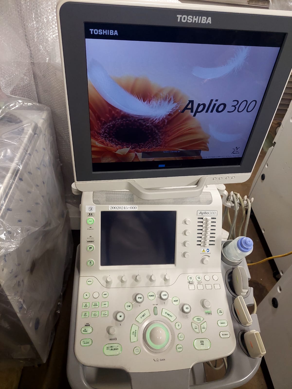 Toshiba Aplio 300 with convex(PVT-375BT), PLT(704AT), PLT(805AT) probes. - Japan Medical Company LTD