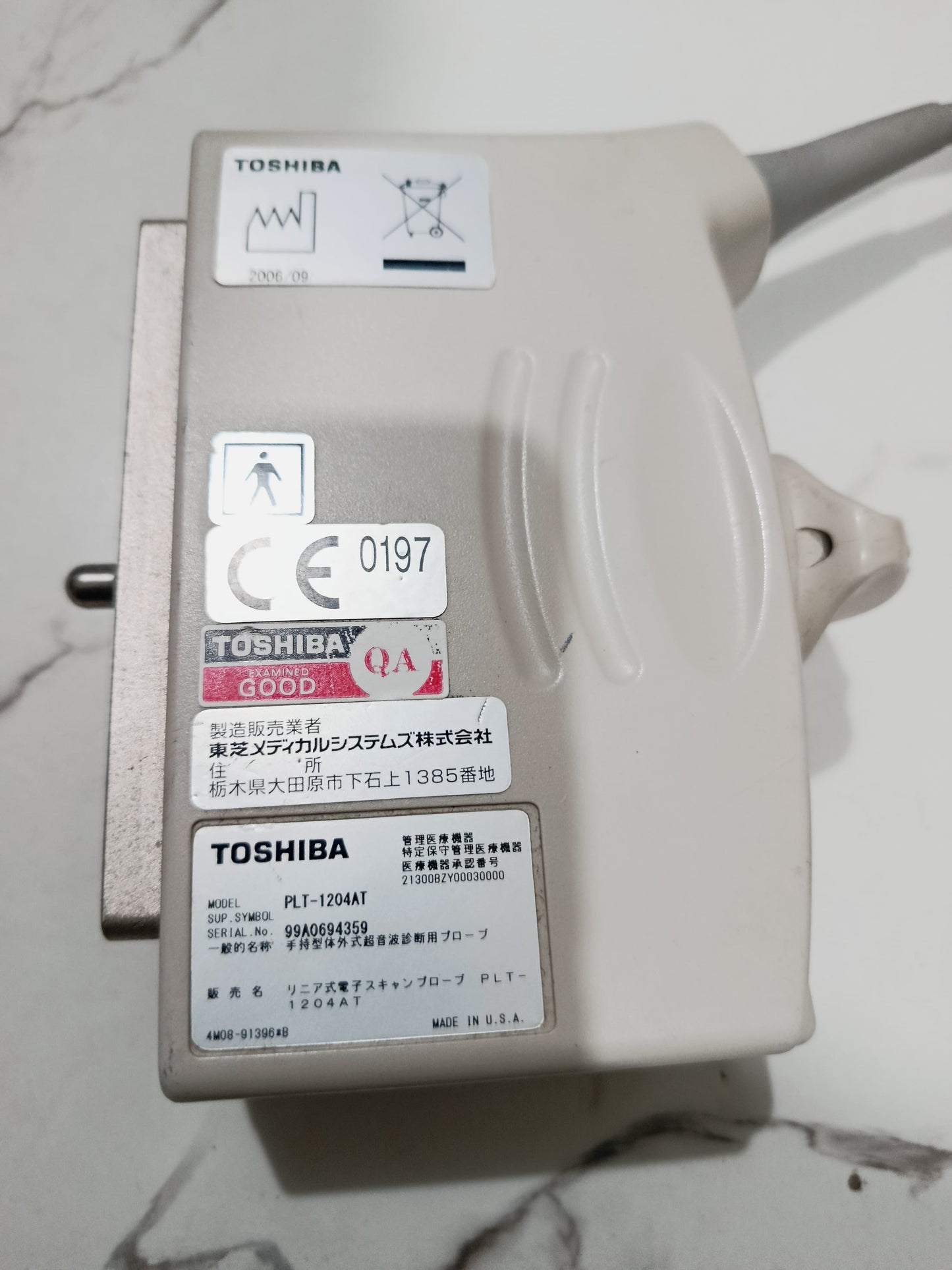 P.. Toshiba PLT-1204AT Linear Probe