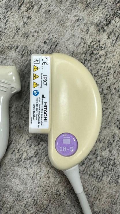 Hitachi 18-5 linear probe checked ok dxb SN.KE15498310A is - Japan Medical Company LTD