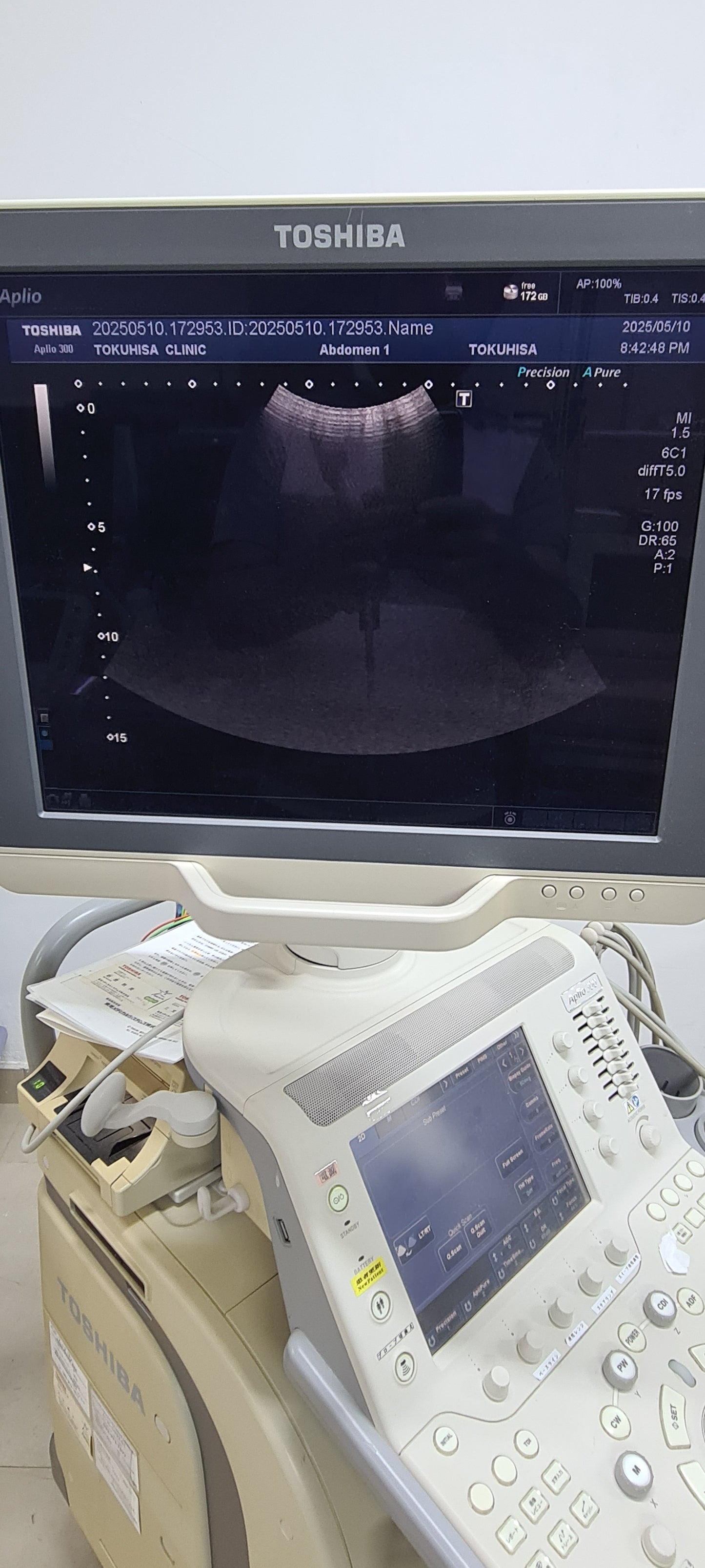 Toshiba 6C1 Convex Prob  Checked SN: FDA1262270 dxb