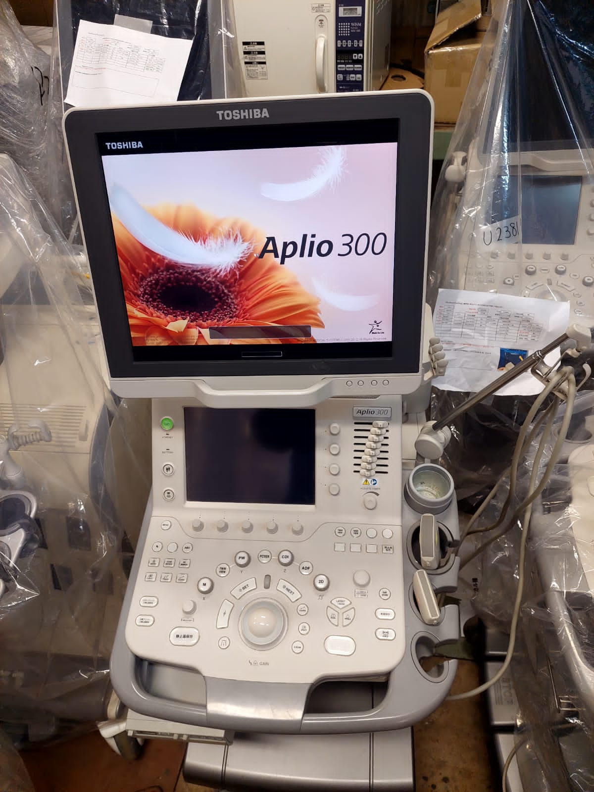 Toshiba Aplio 300 with Linear and cardiac probes. - Japan Medical Company LTD