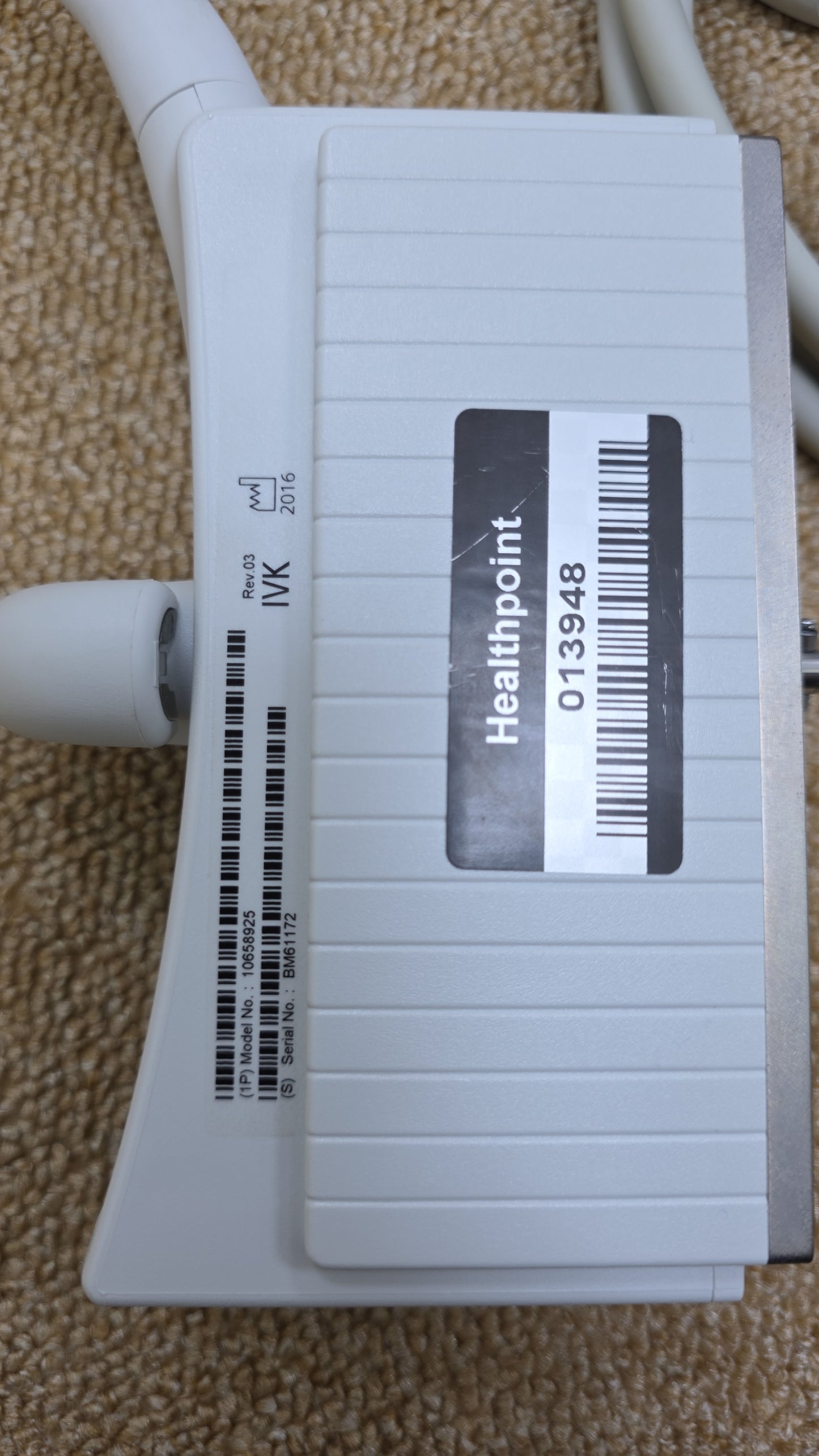Siemens Acuson 7CF1 Ultrasound Probe MFg: 2016 DXB unchecked
