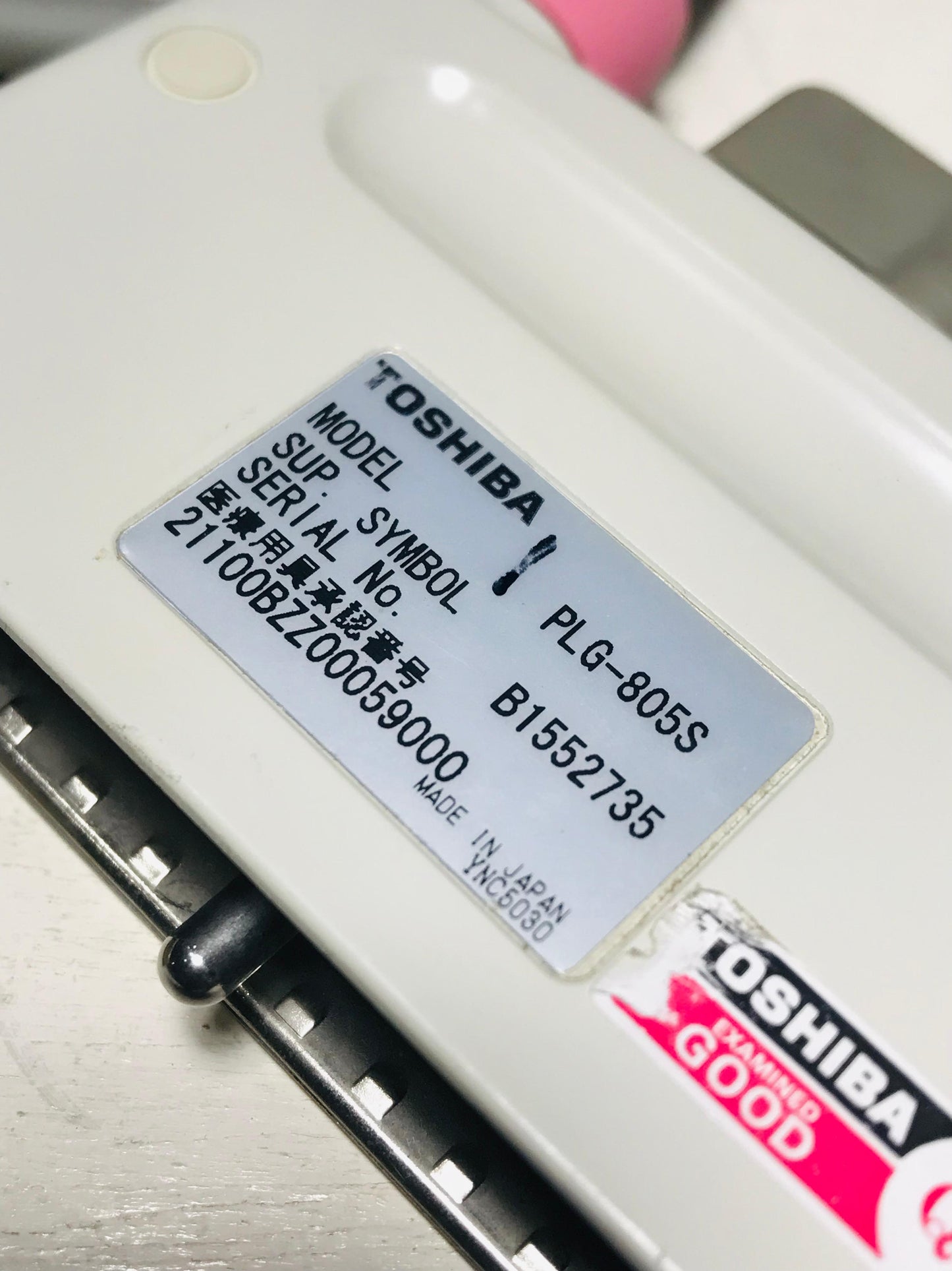 P...Toshiba PLG-805S Linear Probe UC