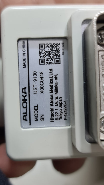 Aloka UST-9130 CONVEX SN. X00C0448 CHECKED