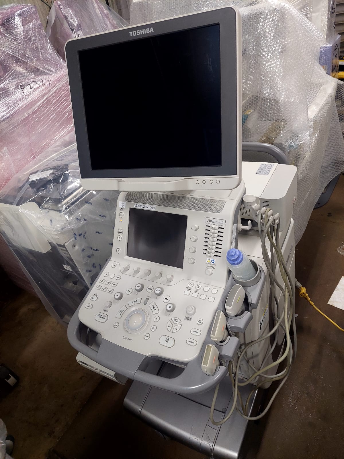 Toshiba Aplio 300 with convex(PVT-375BT), PLT(704AT), PLT(805AT) probes. - Japan Medical Company LTD