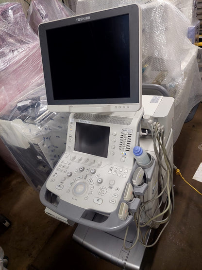 Toshiba Aplio 300 with convex(PVT-375BT), PLT(704AT), PLT(805AT) probes. - Japan Medical Company LTD