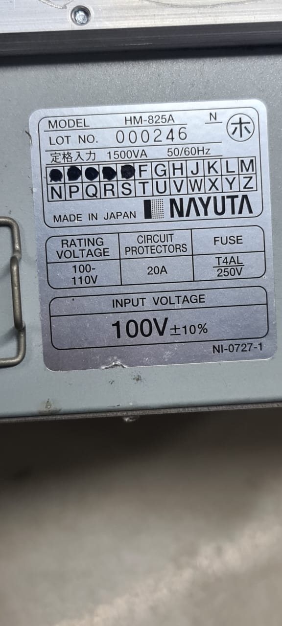 Hitachi avius ultrasound power supply model. HM-825A